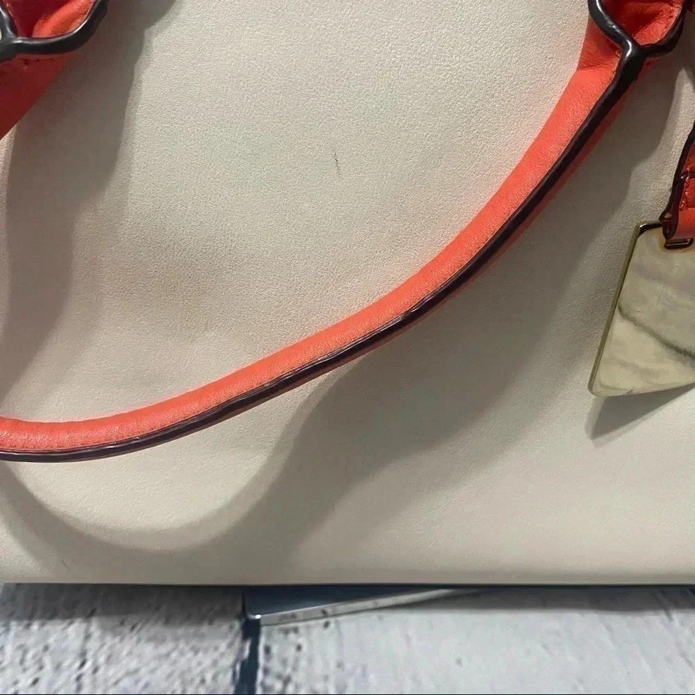 Aldo Color-Block Satchel/Tote/Shoulder Bag Orange… - image 5